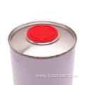 Custom print 1L Engine oil round tin can